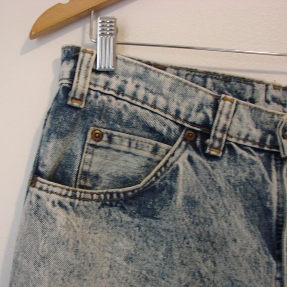 Vintage Levi's 565 Acid Wash Jeans Relaxed Loose Straight Fit Size 34 x 32 - Picture 8 of 14